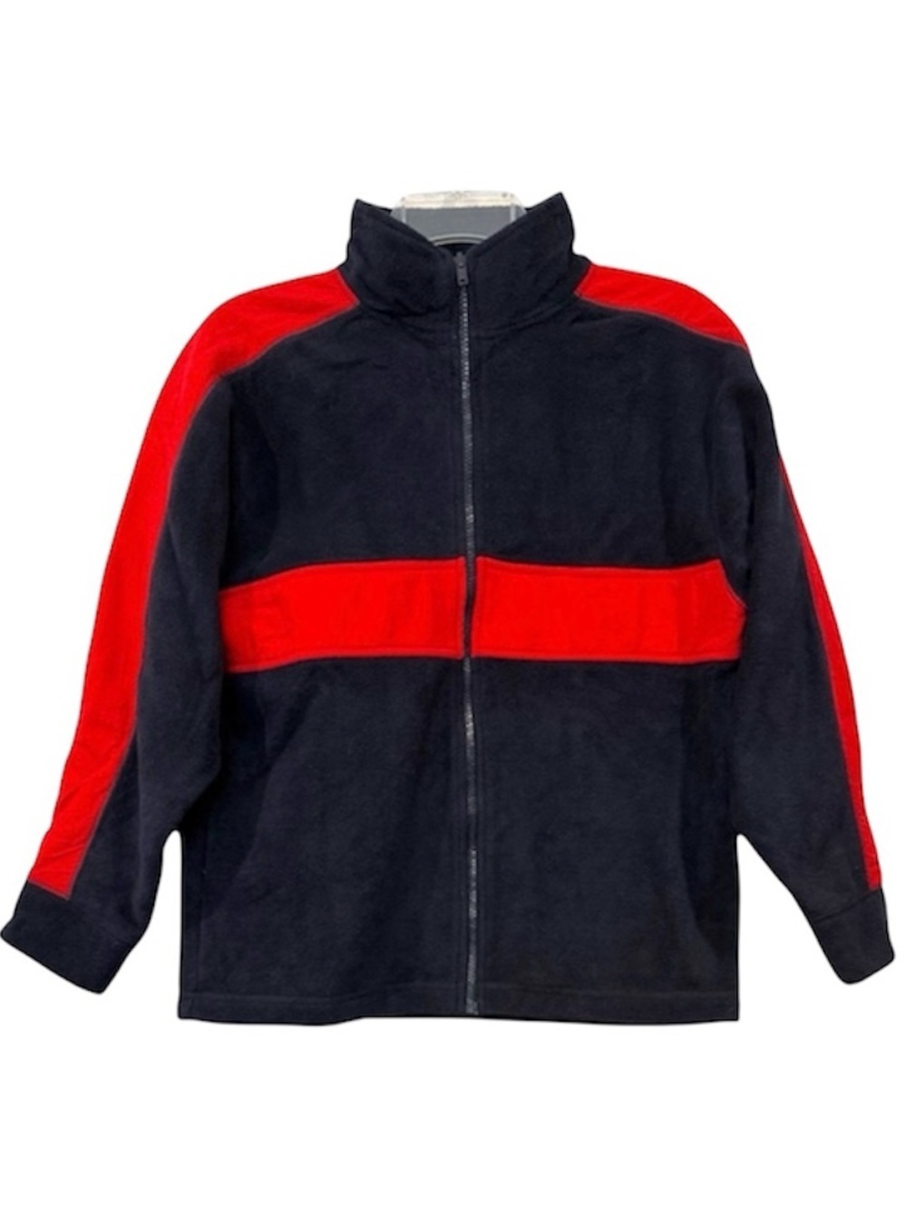 Susquehanna Trail Outfitters Fleece Jacket M Navy Red Colorblock Full Zip NWT